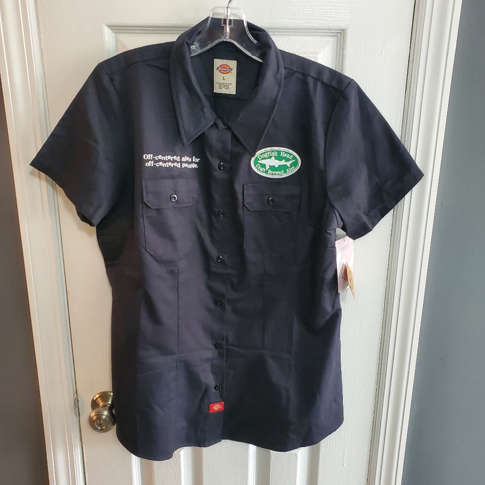Dogfish Head Craft Brewed Ales Dickies Work Shirt Short Sleeves